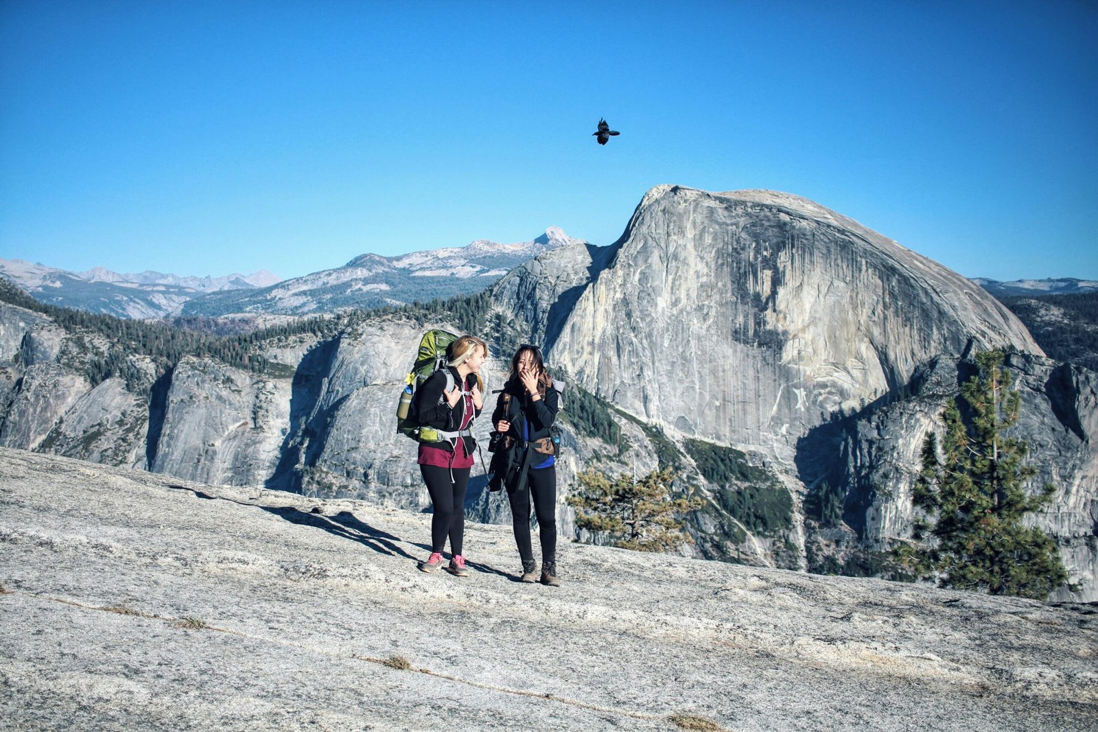 3 people standing on rocky mountain during daytime